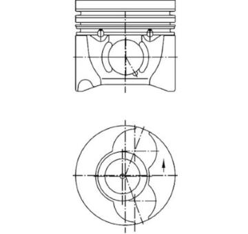 Píst KOLBENSCHMIDT 40405610