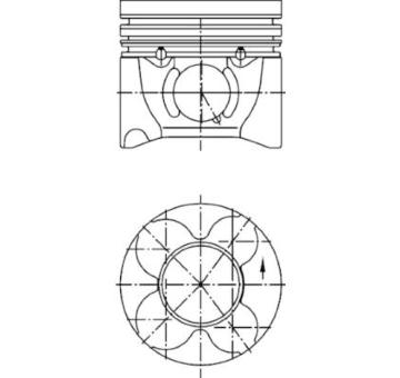 Píst KOLBENSCHMIDT 40406610