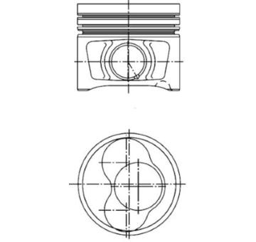 Píst KOLBENSCHMIDT 40408610