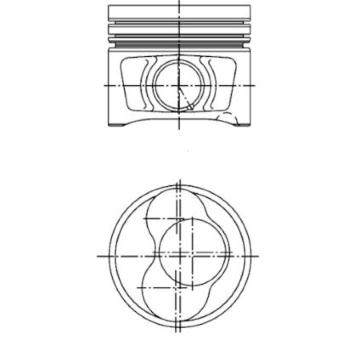 Píst KOLBENSCHMIDT 40409620