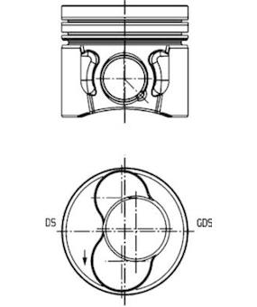 Píst KOLBENSCHMIDT 40422600
