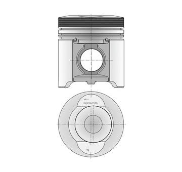 Píst KOLBENSCHMIDT 40483600