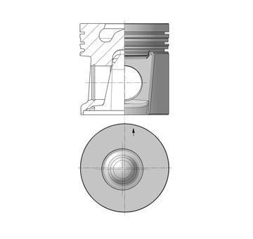 Píst KOLBENSCHMIDT 40554600