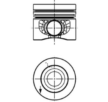 Píst KOLBENSCHMIDT 40558600