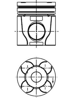 Píst KOLBENSCHMIDT 40610600