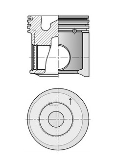 Píst KOLBENSCHMIDT 40623600