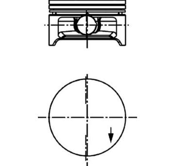 Píst KOLBENSCHMIDT 40632600