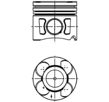 Píst KOLBENSCHMIDT 41648610