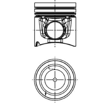Píst KOLBENSCHMIDT 40666600