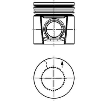 Piest KOLBENSCHMIDT 40678610