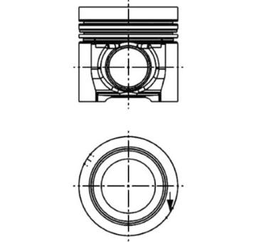 Píst KOLBENSCHMIDT 40709600