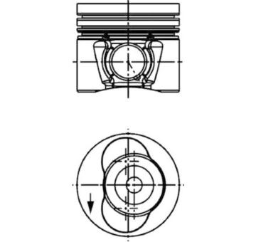 Píst KOLBENSCHMIDT 40734600