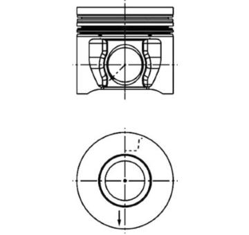 Píst KOLBENSCHMIDT 41285600