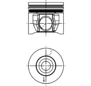 Píst KOLBENSCHMIDT 40830610