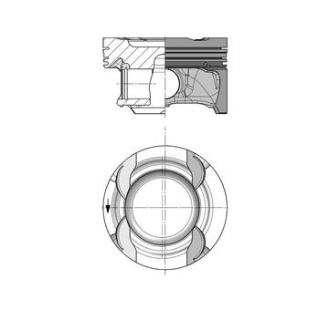 Píst KOLBENSCHMIDT 40853600