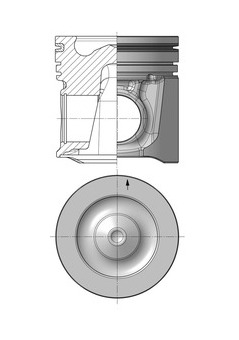 Píst KOLBENSCHMIDT 40912600