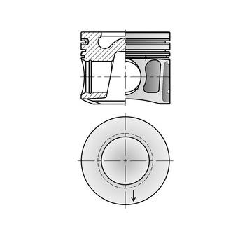 Píst KOLBENSCHMIDT 41008600