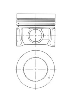 Píst KOLBENSCHMIDT 41095600