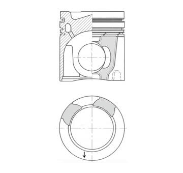 Píst KOLBENSCHMIDT 41657600