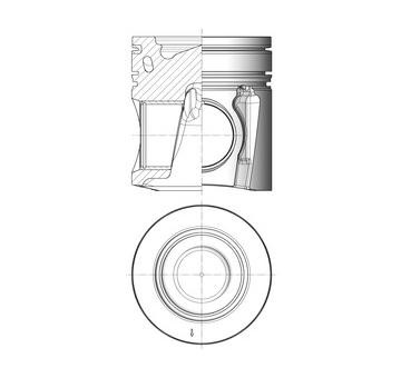 Píst KOLBENSCHMIDT 41220600