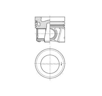 Píst KOLBENSCHMIDT 41936610