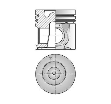 Píst KOLBENSCHMIDT 41505600