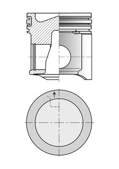 Píst KOLBENSCHMIDT 41522600