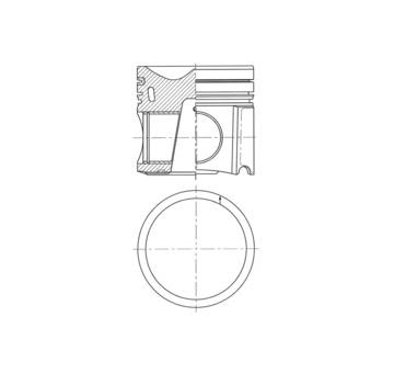 Píst KOLBENSCHMIDT 41659600