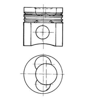 Píst KOLBENSCHMIDT 90048600