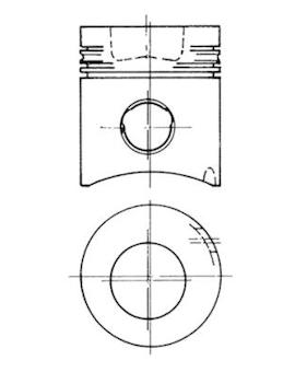 Píst KOLBENSCHMIDT 90341600