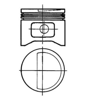 Píst KOLBENSCHMIDT 90382700