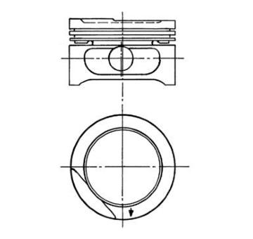 Píst KOLBENSCHMIDT 90556623