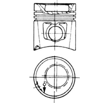 Píst KOLBENSCHMIDT 90593600