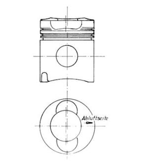 Píst KOLBENSCHMIDT 94669600