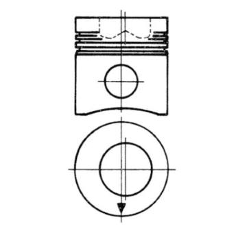 Píst KOLBENSCHMIDT 90730600