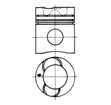 Píst KOLBENSCHMIDT 90733700