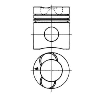 Píst KOLBENSCHMIDT 90737600