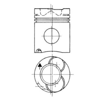 Píst KOLBENSCHMIDT 90738700