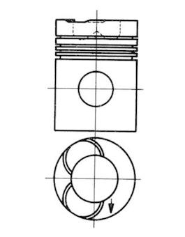 Píst KOLBENSCHMIDT 92827600