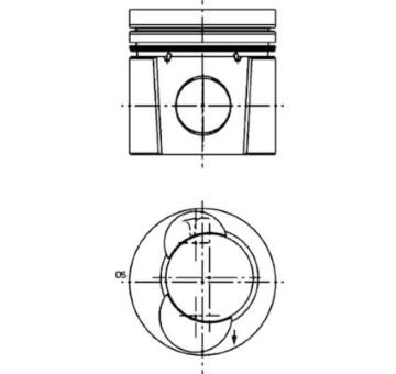 Píst KOLBENSCHMIDT 90850600