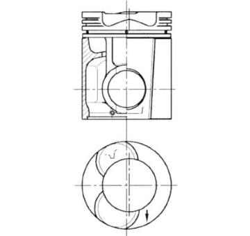 Píst KOLBENSCHMIDT 90870601