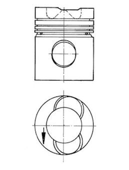 Píst KOLBENSCHMIDT 90946600