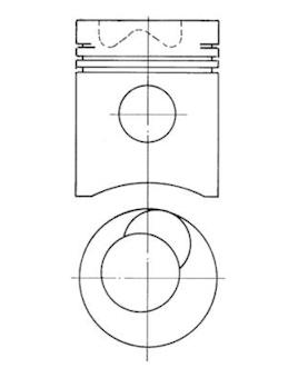 Píst KOLBENSCHMIDT 90947700