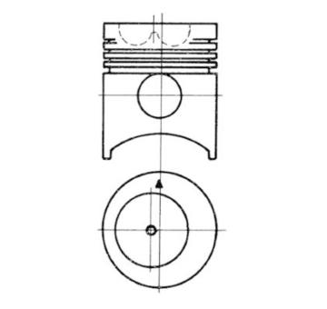 Píst KOLBENSCHMIDT 91005700