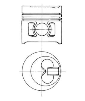 Píst KOLBENSCHMIDT 91022600