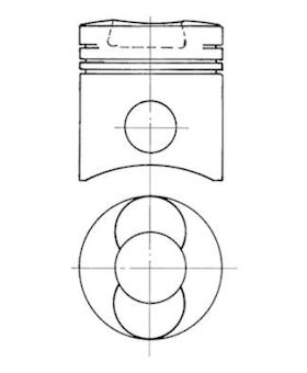 Píst KOLBENSCHMIDT 91046700