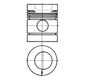 Píst KOLBENSCHMIDT 91118600
