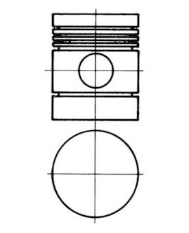 Píst KOLBENSCHMIDT 91127600
