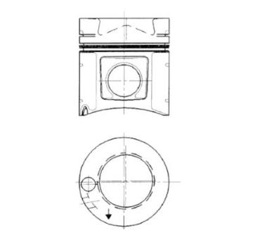 Píst KOLBENSCHMIDT 91237600