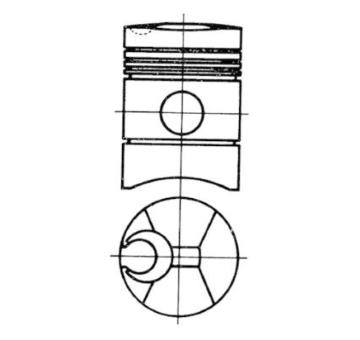 Píst KOLBENSCHMIDT 91254600